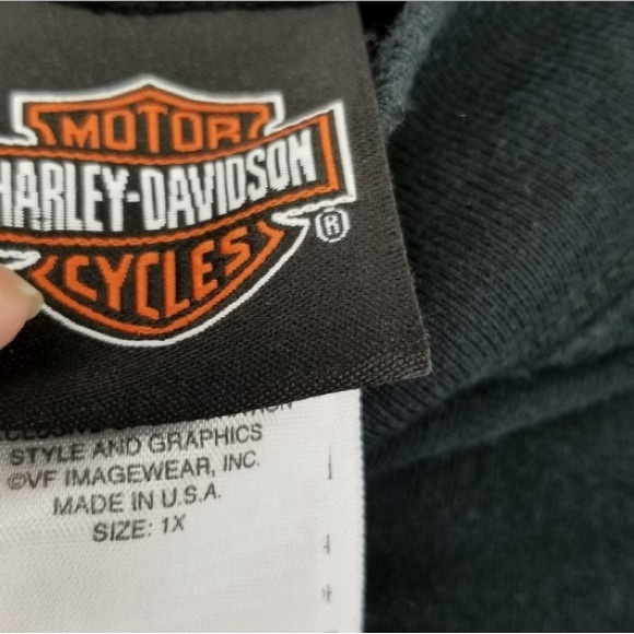 ▫️Harley Davidson Black Eagle Long Sleeve Tee Shirt Women's 1X - Picture 5 of 6